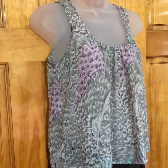 Charlotte Russe See Thru Transparent Dressy Tank Top Cami Blouse 
Small 4 - 6 - Picture 7 of 13
